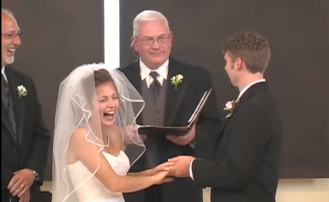 Bride Can Stop Laughing 6
