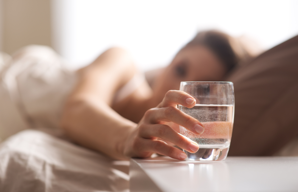 Kết quả hình ảnh cho drink water on bed