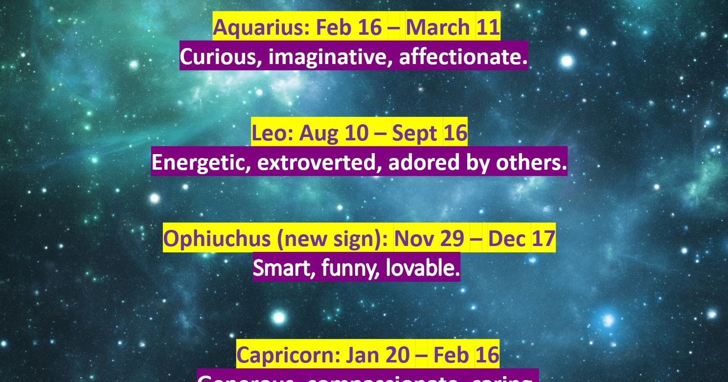 What Does Your New Zodiac Sign Reveal About Your Personality?