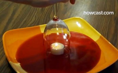 This Guy Puts A Wine Glass Over A Candle. The Result Has To Be Magic!