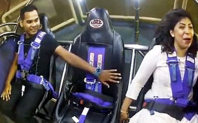 She Is Terrified and He Tries To Comfort Her. But When The Ride Begins Just Keep Your Eye On Him!