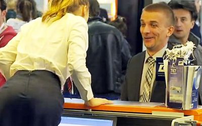 Man Was Checking In For His Flight When The Agent Surprisingly Crawls Towards Him and Does THIS