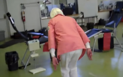 This 90 Year Old Grandma Attempts A Backflip. Seconds Later Everyone Loses It!
