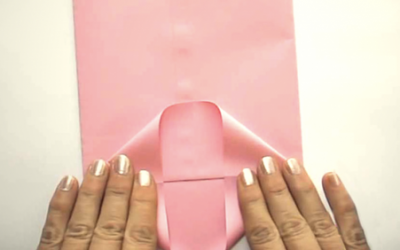 This Lady Begins With A Normal Piece Of Paper. But After She Makes A Few Folds Brilliant!