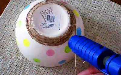 Woman Begins Gluing Twine To A Cereal Bowl. When She’s Done It’s STUNNING!