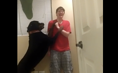 Video: This Woman With Asperger’s Tries To Hurt Herself But Her Loyal Dog Soothes and Protects Her.