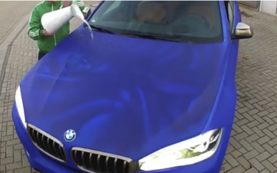 This Guy Starts Pouring Hot Water On His Car. The Result Is Unexpectedly STUNNING!