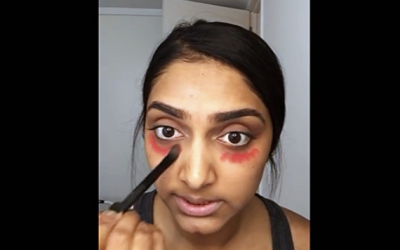 She Puts Red Lipstick Under Her Eyes. But When She’s Done It’s STUNNING!