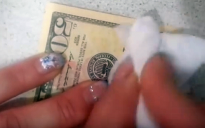 She Rubs Alcohol On This $50 Dollar Bill. What She Uncovers Is The Most Unexpected Surprise!