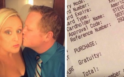 Couple Gets The Worst Service At Dinner. They Leave A Surprise Message On The Bill.
