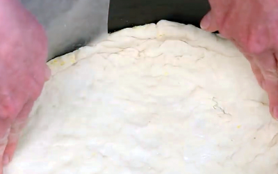 She Starts Pressing Store-Bought Dough Inside Her Crock Pot. The End Result YUM!