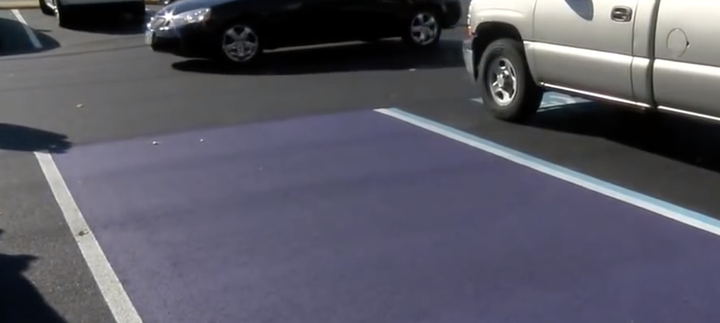 Have You Seen These Parking Spots That Have Been Painted Purple? THIS Is What It Means!