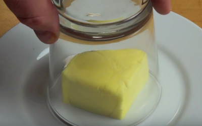 He Takes a Cup and Places It Over Butter. The Reason Is Genius.