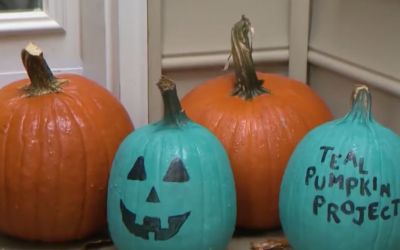 Teal Pumpkins Are Showing Up Everywhere This Year, Here’s The Meaning If You See One On Halloween.