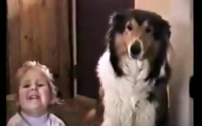 Mom Tells Them To Smile and Say Cheese. Now Watch The Dog Make The Most Hysterical Face.