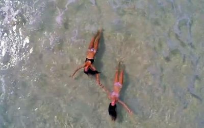 Man Flies A Drone Over This Beach. What He Caught Left Me Speechless!