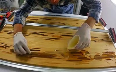 He Pours This Liquid Onto The Table. But When The Lights Go Out It’s Stunning!