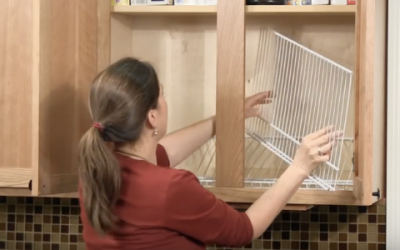 She Sets Wire Shelves Into Her Food Cabinets. The End Result Is Impressive!