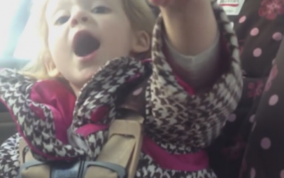 Daddy Is Attempting To Buckle Her In The Car. But Her Response Is Priceless!