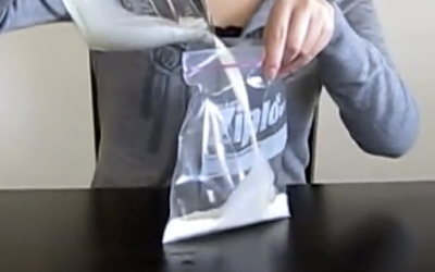 This Woman Starts Pouring Milk Into A Plastic Bag. But When She’s Done YUM!