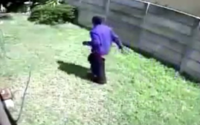 A Sneaky Burglar Decided To Break Into This Yard But He Forgot To Check For THIS