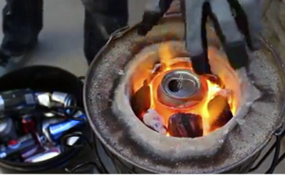 I Was Confused When He Melted Old Soda Cans. But The End Result Is An Unexpected Surprise!