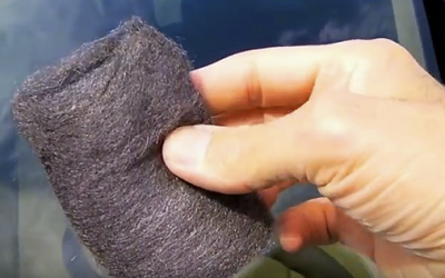 This Guy Wipes Steel Wool All Over THIS Windshield. The Final Result Is Awesome!