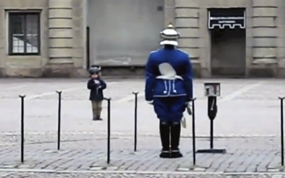 This Royal Guard Notices A Little Kid Copying All His Moves. So He Responds By Doing THIS
