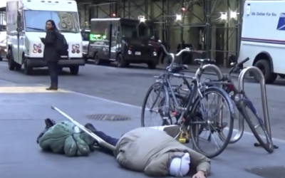 Disabled Homeless Man Falls To The Ground and No One Helps. But Then I Can’t Hold Back The Tears