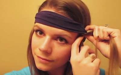 She Puts A Headband On Her Head And Folds Her Hair In. When She Removes It In Morning It’s Stunning