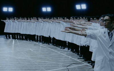 43 Japanese Men Throw A Coin In The Air At The Same Time. The End Result Is Mind Blowing!