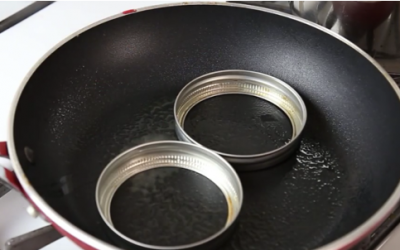 She Places Mason Jar Lids On A Pan For Breakfast. The Result Is An Unexpected Delicious Surprise!