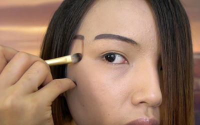 She Starts Drawing A Line Down Her Temple. But When She’s Done An Unexpected Surprise!