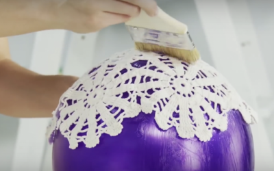 She Places A Doily On Top Of This Balloon. When She’s Done a STUNNING Surprise!