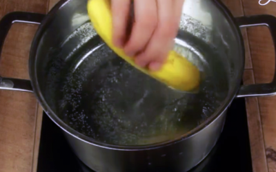 She Cuts The Top Off a Banana and Places It In Boiling Water Before Bed. The End Result Is Incredible!