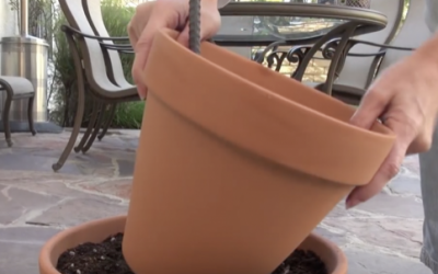 This Woman Stacks Flower Pots Onto a Metal Rod. But When She’s Done It’s STUNNING!