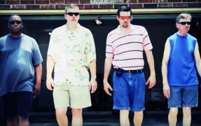 These 4 Fathers Step Out Of The Garage With Major Swag. But When The Music Drops Hilarious!