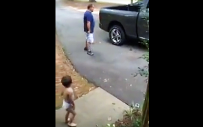 Baby Yells ‘I Love You Daddy’ For 2 Min As He Leaves For Work. When Dad Finally Reacts PRICELESS!