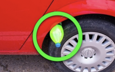 If You Notice a Bottle Stuck In Your Tire Don’t Touch Or Try To Remove It! Just Call The Police Immediately!