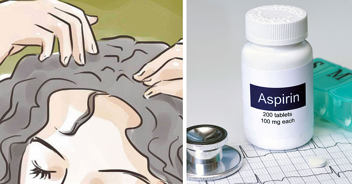 She Crushes Aspirin Into a Powder And Puts It Into Her Hair 3x Per Week